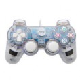 Joypad Para Ps2 Branco Transparente Dual Shock